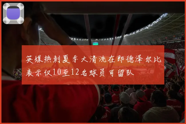 英媒热刺夏季大清洗在即德泽尔比表示仅10至12名球员可留队